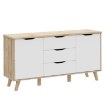 Forte Комод 150 см Vankka «Дубовая доска» / Белый, VNKK231-L25 - Home Club, изображение 6