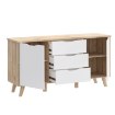 Forte Комод 150 см Vankka «Дубовая доска» / Белый, VNKK231-L25 - Home Club, изображение 7