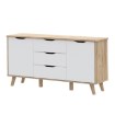 Forte Комод 150 см Vankka «Дубовая доска» / Белый, VNKK231-L25 - Home Club, изображение 8