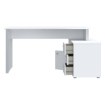 Forte Білий письмовий стіл із комодом 140x70 см, T2KB231L-C734 - Home Club, зображення 3