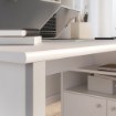 Forte Білий письмовий стіл із комодом 140x70 см, T2KB231L-C734 - Home Club, зображення 7