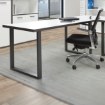 Forte Письмовий стіл 160x75 см Keflavik, білий/графітовий, KFLB422-120-940 - Home Club