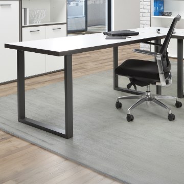 Forte Письменный стол 160x75 см Keflavik, белый/графитовый, KFLB422-120-940 - Home Club