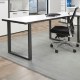 Forte Письмовий стіл 160x75 см Keflavik, білий/графітовий, KFLB422-120-940 - Home Club
