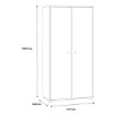 Forte Шафа 75 см Archbox, біла, T2KK521-120 - Home Club, зображення 6