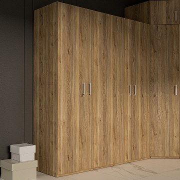 Forte Шкаф 180 см Econobox 2, дуб Mauvella, ECBS945-D108 - Home Club