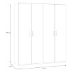 Forte Шкаф 180 см Econobox 2, дуб Mauvella, ECBS945-D108 - Home Club, изображение 6