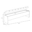 Forte Скамейка с ящиком для хранения, BLQT021-N09 - Home Club, изображение 5