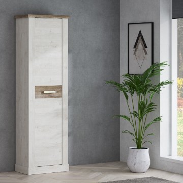 Forte Шкаф шириной 60 см Duro, белая сосна/античный дуб, DURS711-T75 - Home Club