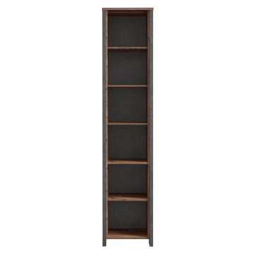 Forte Узкий стеллаж Clif Old – Wood Vintage/Бетон, CLFR715-C546 - Home Club