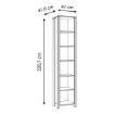 Forte Стелаж 47 см Clif Old – Wood Vintage/Темно-сірий бетон, CLFR715-C546 - Home Club, зображення 4