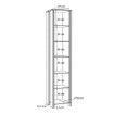 Forte Стелаж 47 см Clif Old – Wood Vintage/Темно-сірий бетон, CLFR715-C546 - Home Club, зображення 5