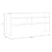 Forte Надставка для стола 140 см Modultrick, белый/дуб Artisan, MDUN122-M957 - Home Club, изображение 4