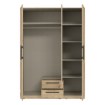 Forte Шафа з дзеркалом і шухлядами 150 см Cadixo Дуб Artisan, CDXS83S-D78 - Home Club, зображення 3