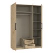Forte Шафа з дзеркалом і шухлядами 150 см Cadixo Дуб Artisan, CDXS83S-D78 - Home Club, зображення 5
