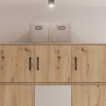 Forte Надставка 122 см Niko «Дуб Artisan», NIKN83-D78 - Home Club