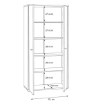 Forte Шафа 75 см Archbox «Дуб Artisan», T2KK521-D78 - Home Club, зображення 7