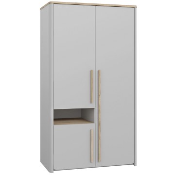 Forte Шкаф 110 см Surfinio, серый/дуб «Катания», SFNS721R-M378 - Home Club