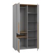 Forte Шафа 110 см Surfinio Сірий/Дуб Катанія, SFNS721R-M378 - Home Club, зображення 3