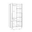 Forte Шафа 110 см Surfinio Сірий/Дуб Катанія, SFNS721R-M378 - Home Club, зображення 5