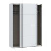 Forte Шкаф с раздвижными дверцами 150 см Sophistispace, белый, SSQS72411-120 - Home Club, изображение 5