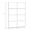 Forte Шкаф с раздвижными дверцами 150 см Sophistispace, белый, SSQS72411-120 - Home Club, изображение 7