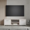 Forte Тв-тумба 140 см Quadro, дуб песочный/белый, QDRT13-P79F - Home Club