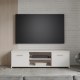 Forte Тумба під телевізор 140 см Quadro, пісочний дуб/білий, QDRT13-P79F - Home Club