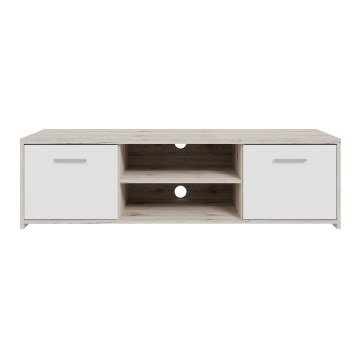 Forte Тв-тумба 140 см Quadro, дуб песочный/белый, QDRT13-P79F - Home Club