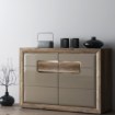 Forte Комод 135 см Tiziano, дуб античний/бежевий глянцевий, TZK22B-P82 - Home Club