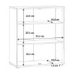 Forte Комода 75 см Archbox, біла, T2KK60-120 - Home Club, зображення 6