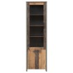 Forte Узкая витрина шириной 60 см Clif Old – Wood Vintage/Beton, CLFV711-C546 - Home Club, изображение 2
