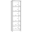 Forte Узкая витрина шириной 60 см Clif Old – Wood Vintage/Beton, CLFV711-C546 - Home Club, изображение 7