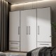 Forte Шафа 210 см з висувними ящиками, колір «Бетон/Білий», MKSS841-C264 - Home Club