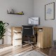 Forte Письменный стол 125 см Orkney, дуб Mauvella, OKYB241-D108 - Home Club