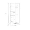 Forte Шафа 95 см Locarno Дуб Нельсон/Сірий, LCRS821-N92 - Home Club, зображення 5