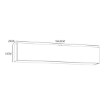 Forte Шафа 165 см Poole, білий / біле скло Optiwhite, ENJH131-C605 - Home Club, зображення 2