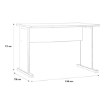 Forte Письмовий стіл 110 см Archbox, дуб Artisan, T2KT23-D78 - Home Club, зображення 4