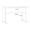 Forte Письмовий стіл 110 см Archbox, дуб Artisan, T2KT23-D78 - Home Club, зображення 5