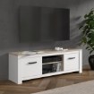 Forte Тумба під телевізор 160 см Elara Білий/Дуб Біанко, ERXT131-C586 - Home Club