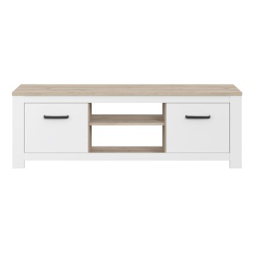 Forte Тв-тумба 160 см Elara, белый/дуб Bianco, ERXT131-C586 - Home Club