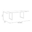 Forte Стіл у стилі лофт 180–260 × 90 см, TBLT483-C826 - Home Club, зображення 3