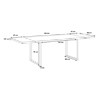 Forte Стіл у стилі лофт 180–260 × 90 см, TBLT483-C826 - Home Club, зображення 4