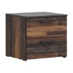 Forte Приліжкова тумба 45 см із шухлядами Old – Wood Vintage/Бетон, ATTK011-C546 - Home Club, зображення 4