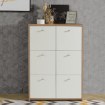 Forte Неглибока комода глибиною 30 см Best Chest, білий/дуб Artisan, SQNK321-C804 - Home Club