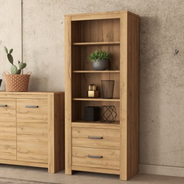 Forte Стеллаж 77 см Havanna, дуб с эффектом состаривания, HVNR712-D67 - Home Club
