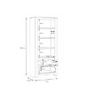 Forte Стелаж 77 см Havanna, дуб зі штучним ефектом старіння, HVNR712-D67 - Home Club, зображення 5