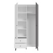 Forte Шафа 105 см Harllson Білий/Uni Вольфрам Сірий, HLTS721LEC-M806 - Home Club, зображення 3