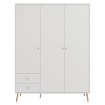 Forte Шафа 155 см Harllson, біла, HLTS731LEC-Z12A - Home Club, зображення 4