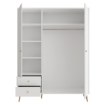 Forte Шафа 155 см Harllson, біла, HLTS731LEC-Z12A - Home Club, зображення 5
